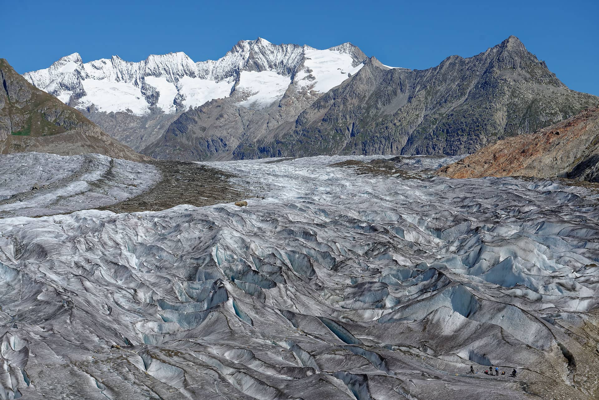 Surface du glacier d'Aletsch
