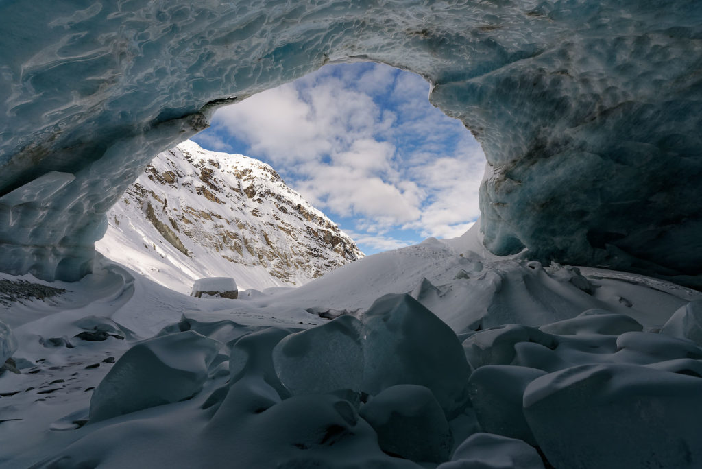 Sous le glacier de Zinal