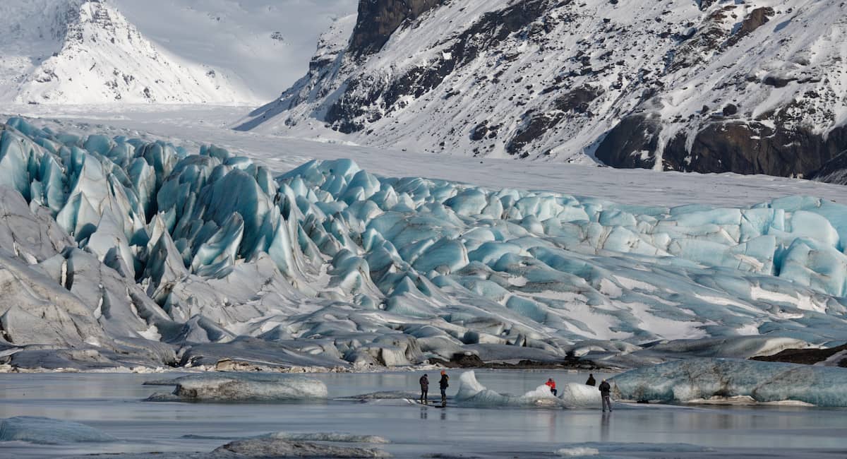 Langue glaciaire du Vatnajokull, Islande