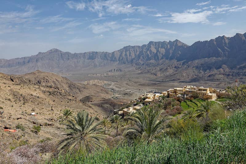 Désert et palmerai d'Oman