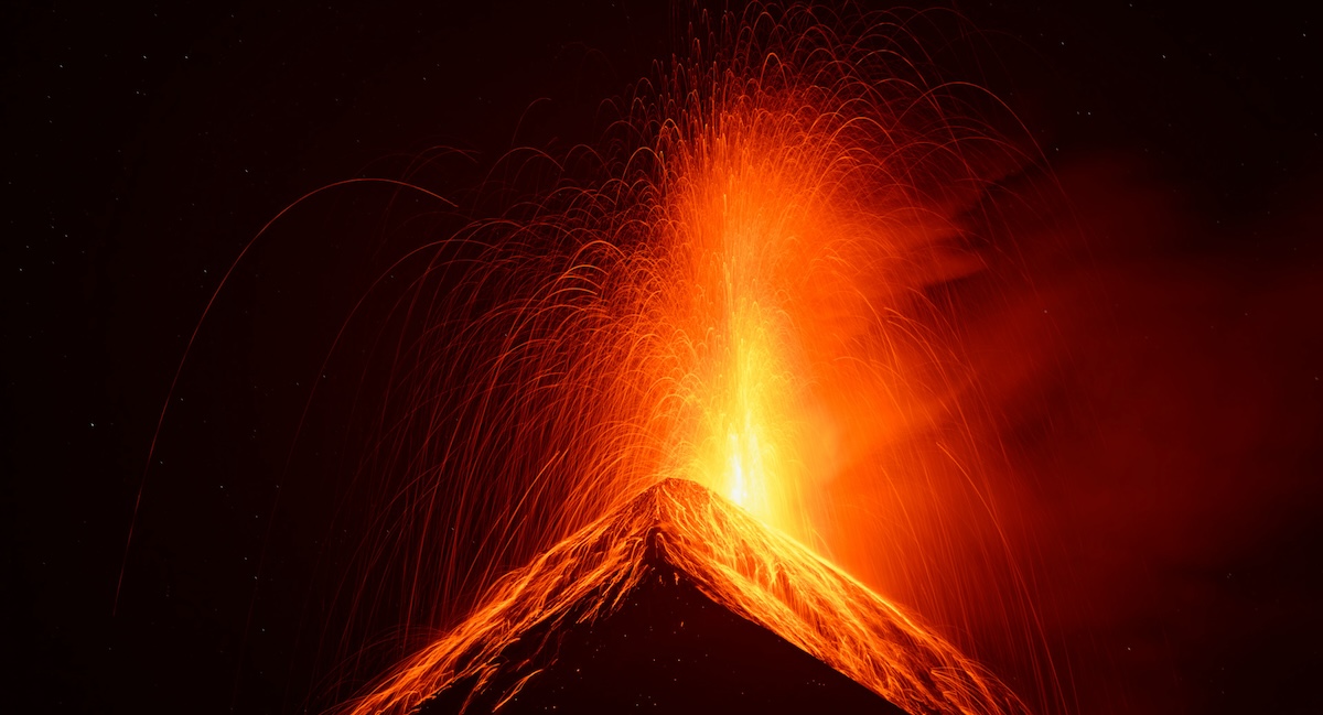 Explosions du volcan Fuego, Guatemala
